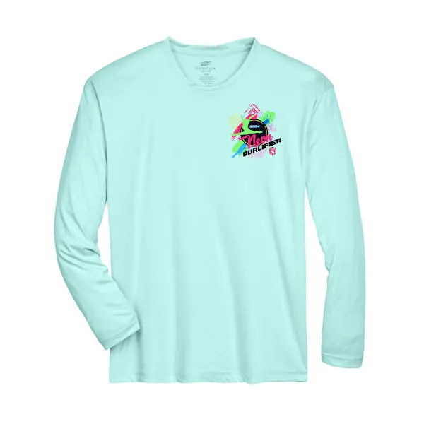 Team 365 Zone Performance Long Sleeve Shirts Neon Qualifier
