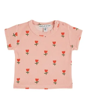 TERRY TEE SHIRT - GRANDE TULIPE BLOS
