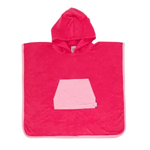 Terry Towelling Hooded Towel - Pink