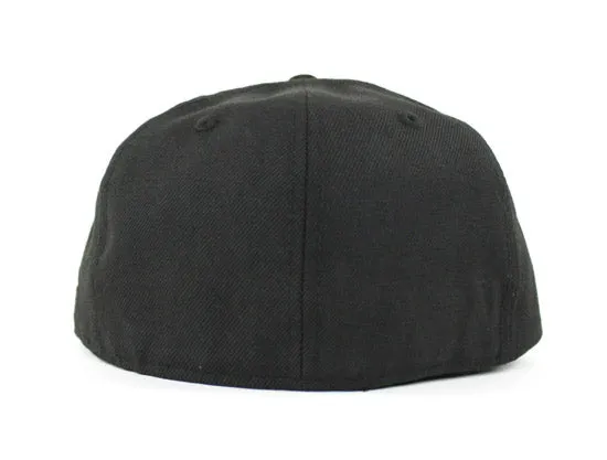 The Garden State Script New Era 59Fifty Fitted Hats (Black Gray Under Brim)