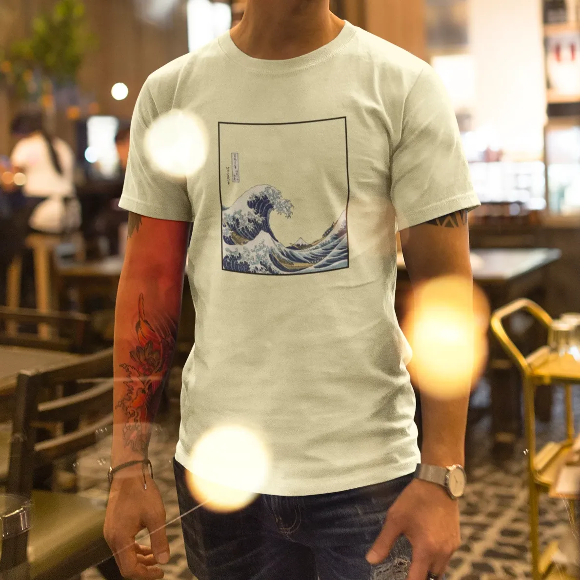 The Great Wave off Kanagawa Retro Unisex T-Shirt