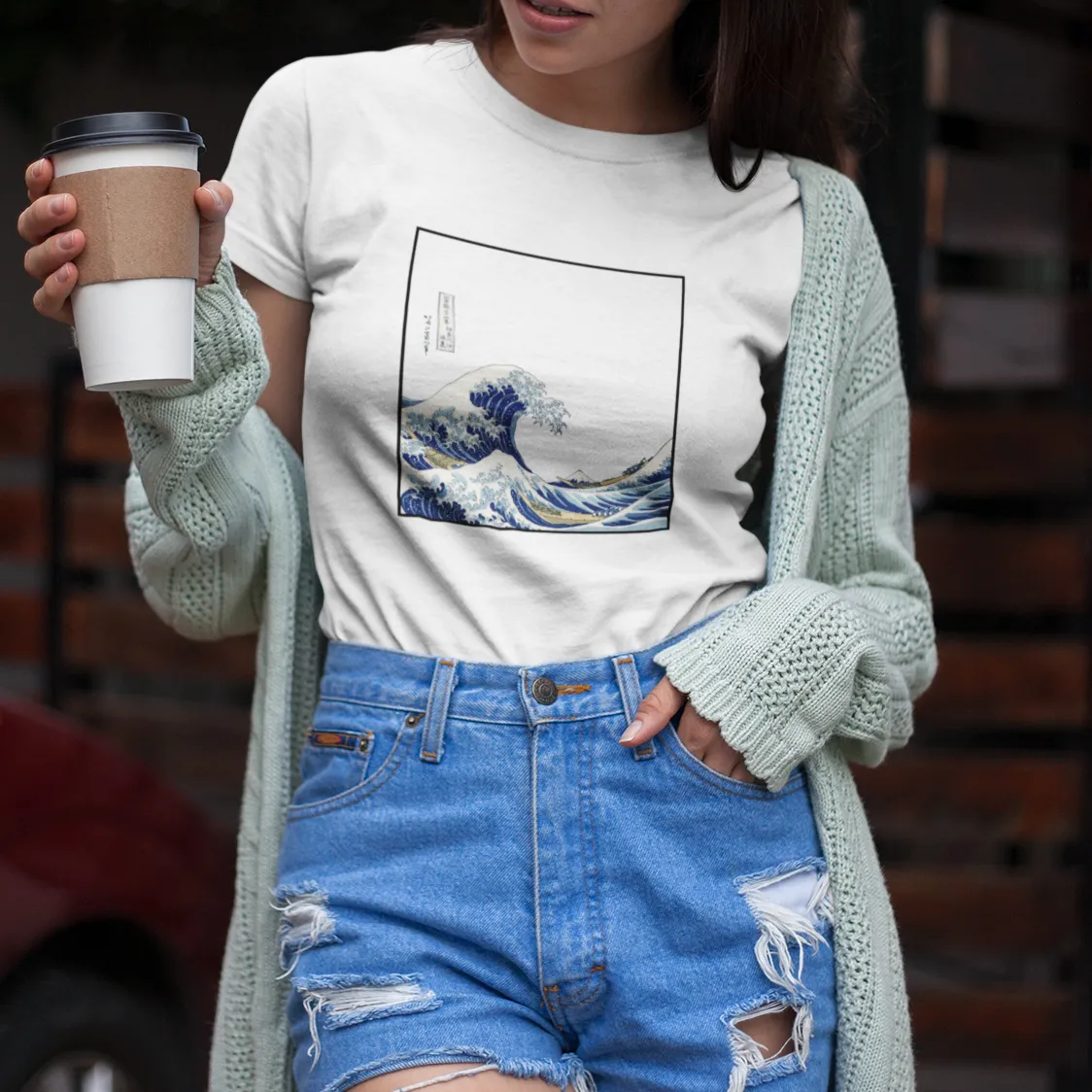 The Great Wave off Kanagawa Retro Unisex T-Shirt