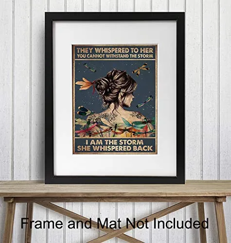 They Whispered to Her You Cannot Withstand The Storm - Inspirational Wall Art