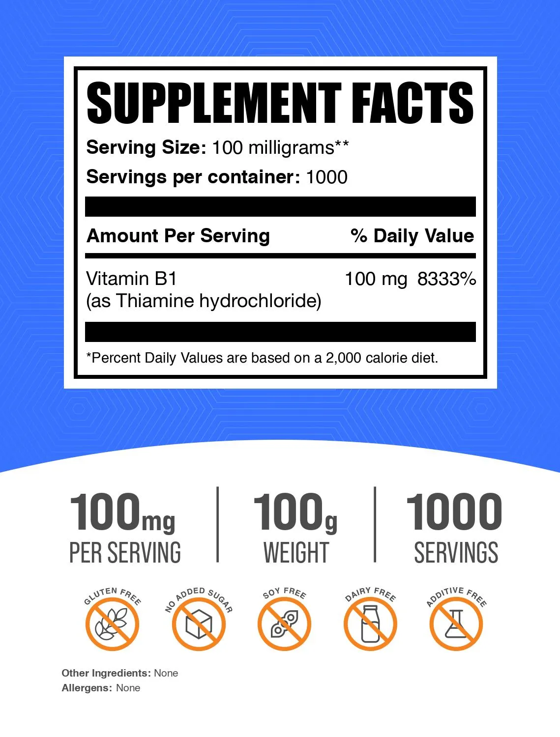 Thiamine HCl (Vitamin B1) Powder