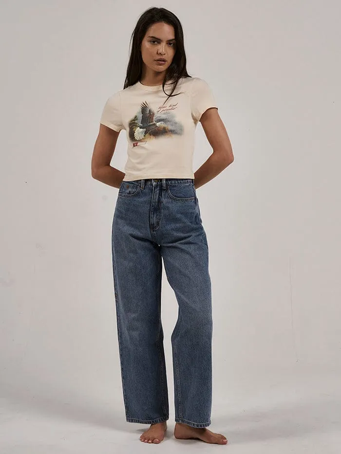 THRILLS BEHOLDER Y2K TEE COTTON CREAM