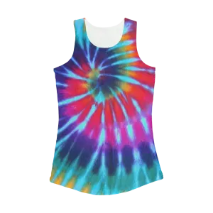 Tie Dye Pattern Women Performance Tank Top