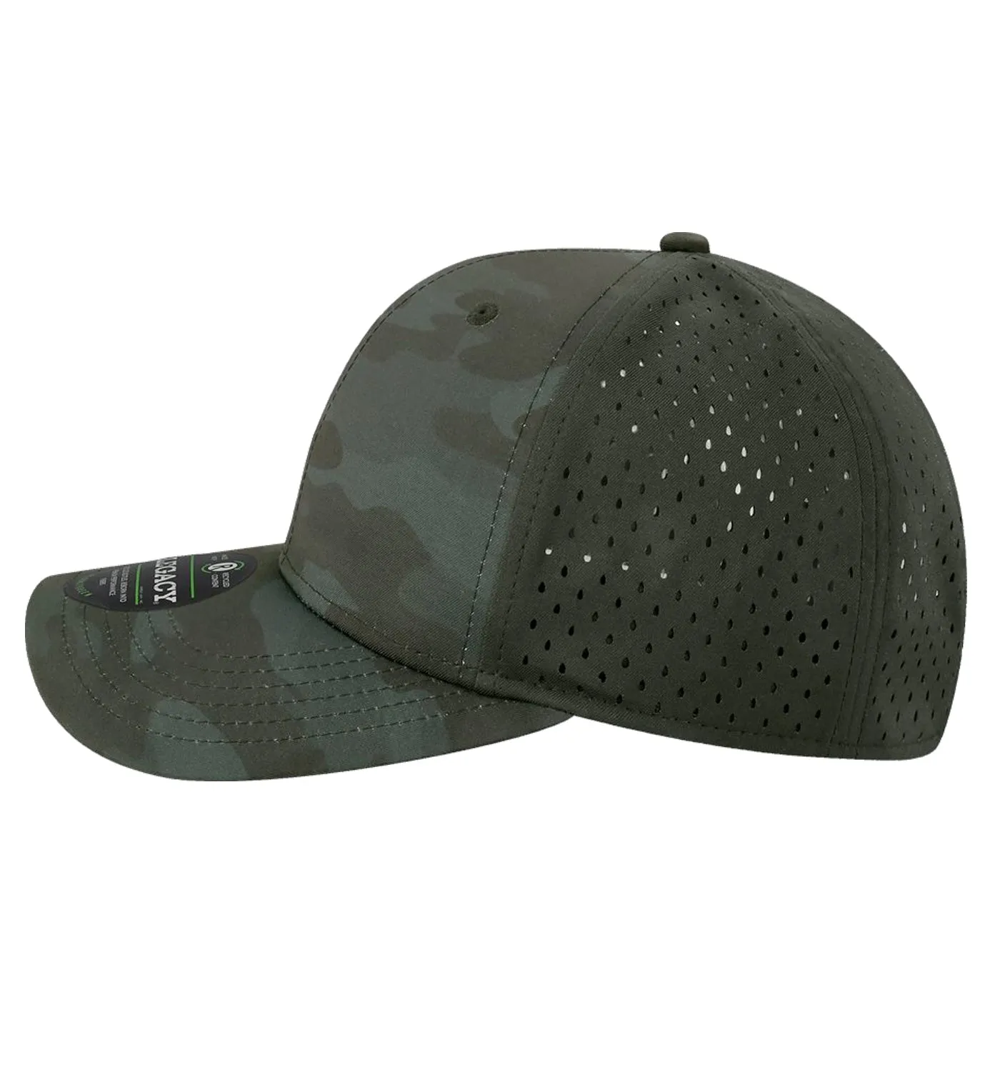 Tiger Shark & Mermaid Performance Black Camo Hat