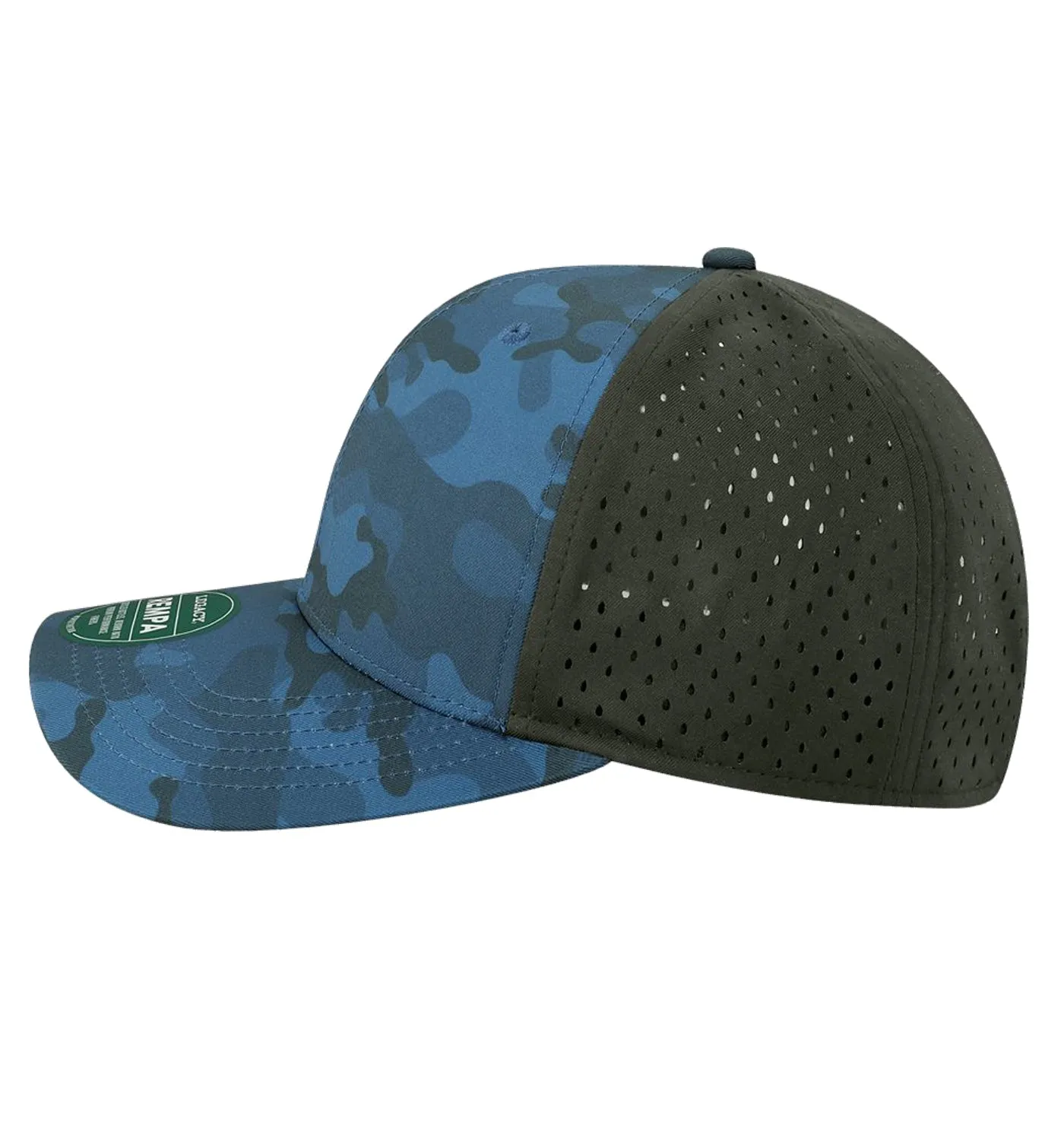 Tiger Shark & Mermaid Performance Blue Camo Hat
