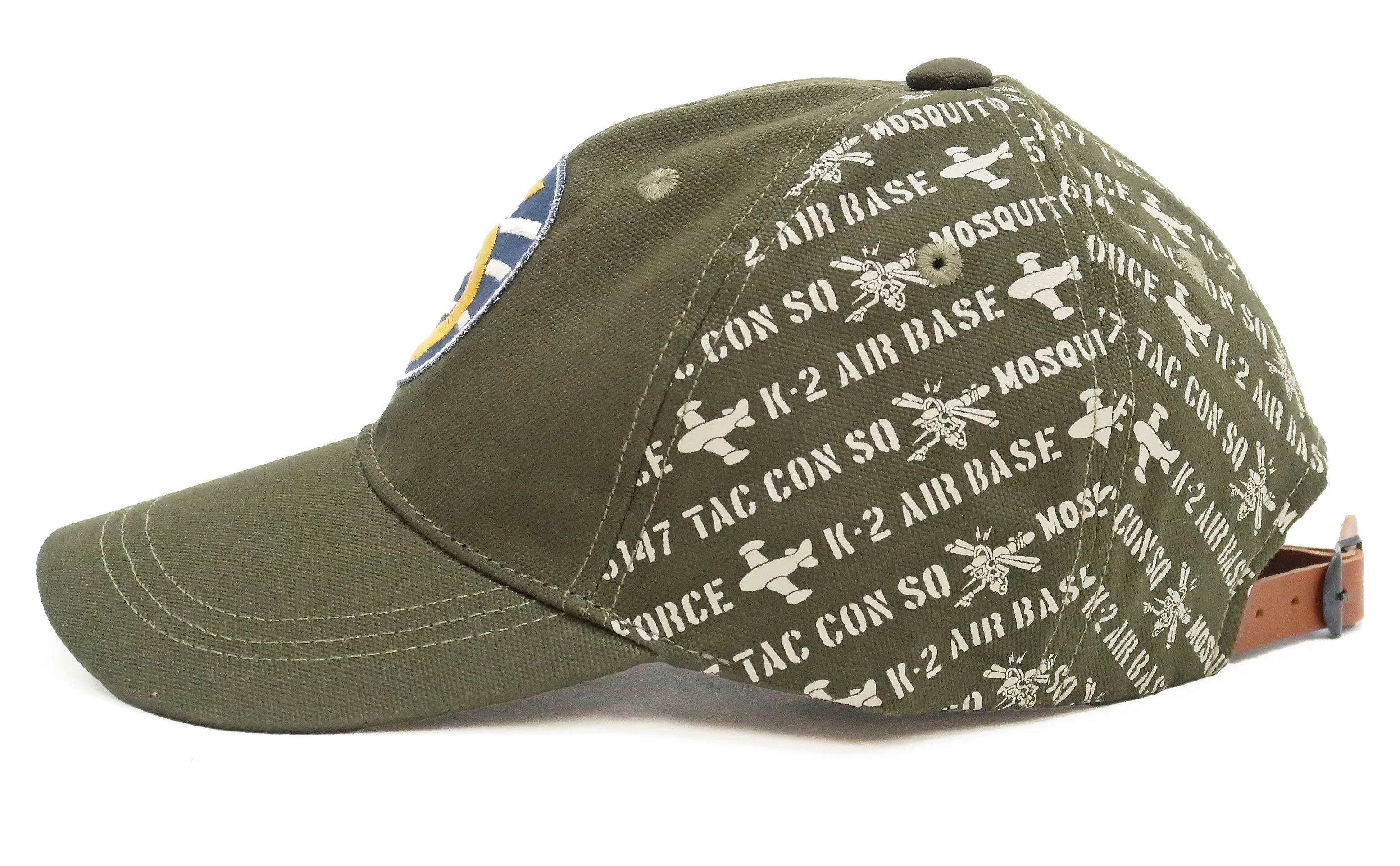 TOYS McCOY Cap Men's US Military Fifth Air Force Twill Cotton Hat TMA2214 Olive
