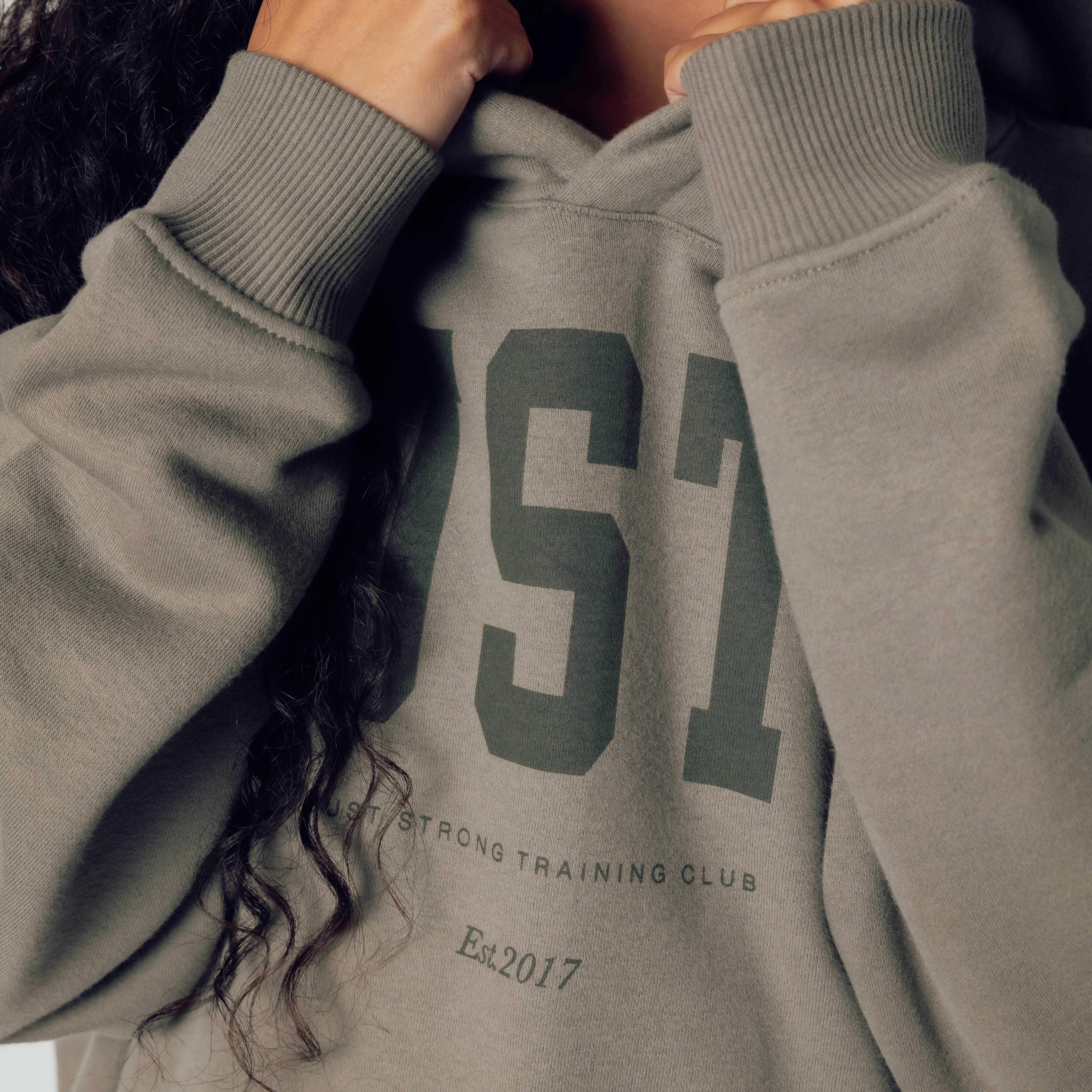 Training Club Oversized Hoodie - Washed Olive