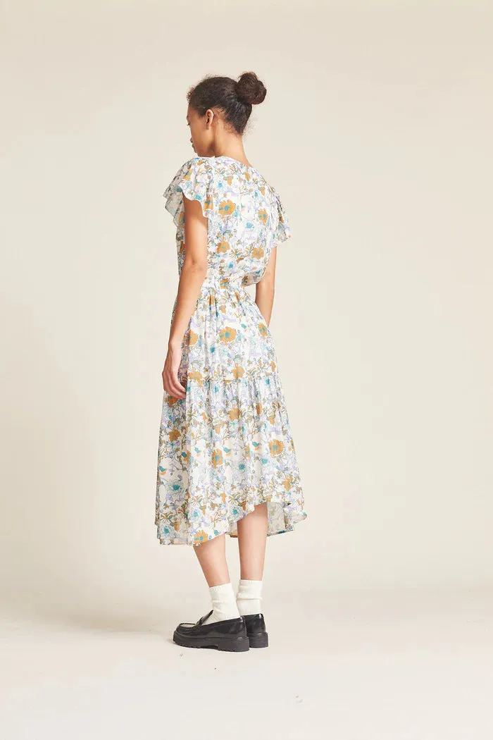 Trovata Birds of Paradis - Kristi Dress - Violet Tendril