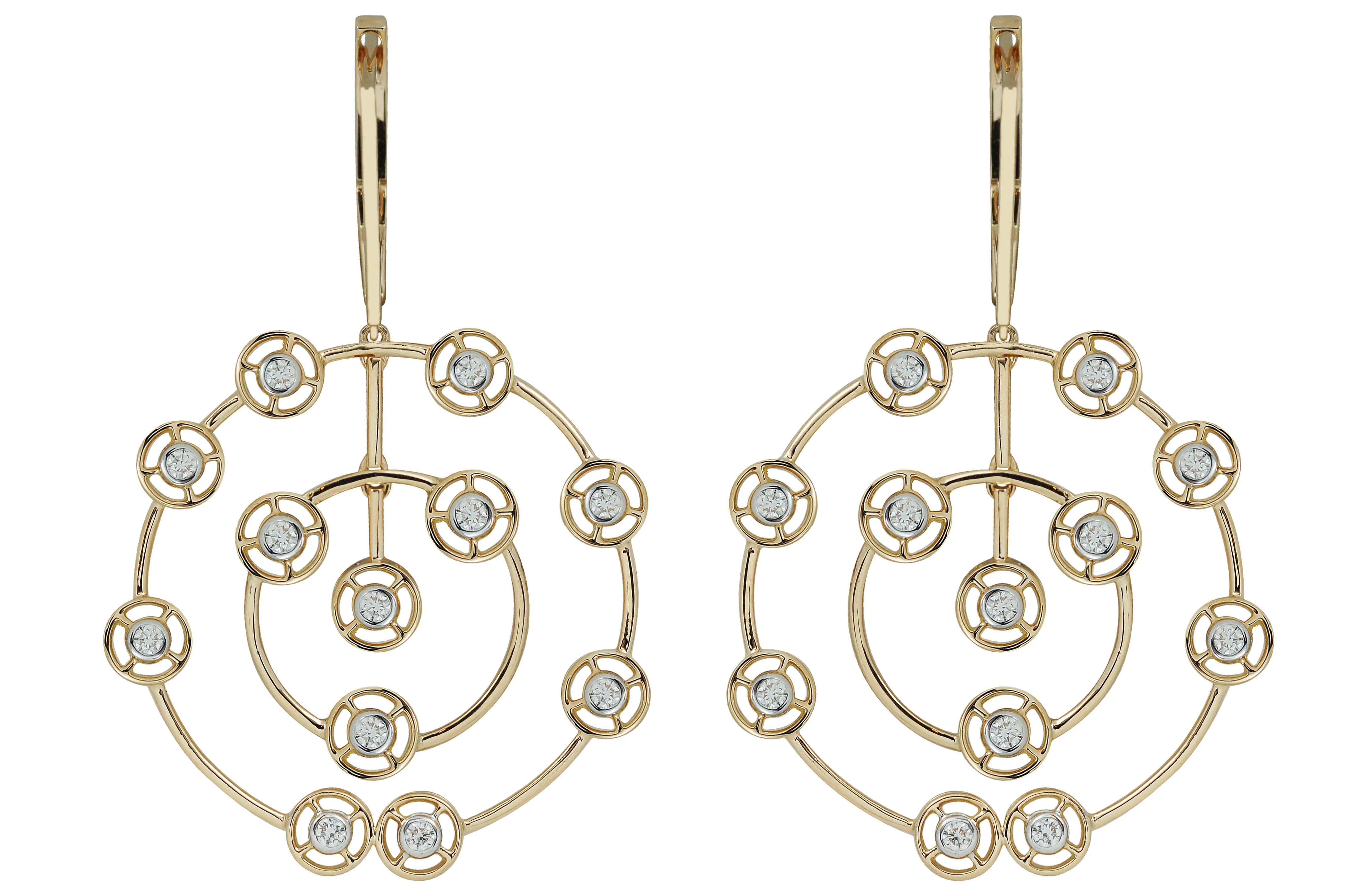 Twist Le Petite Kaleidoscope Swirl Diamond Earrings