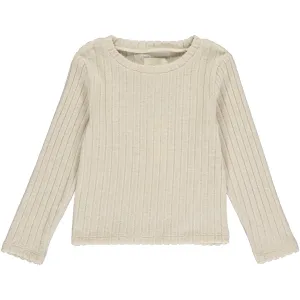 Vignette Nikki Ribbed Top - Tan