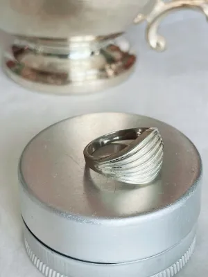 Vintage Abstract Silver Ring