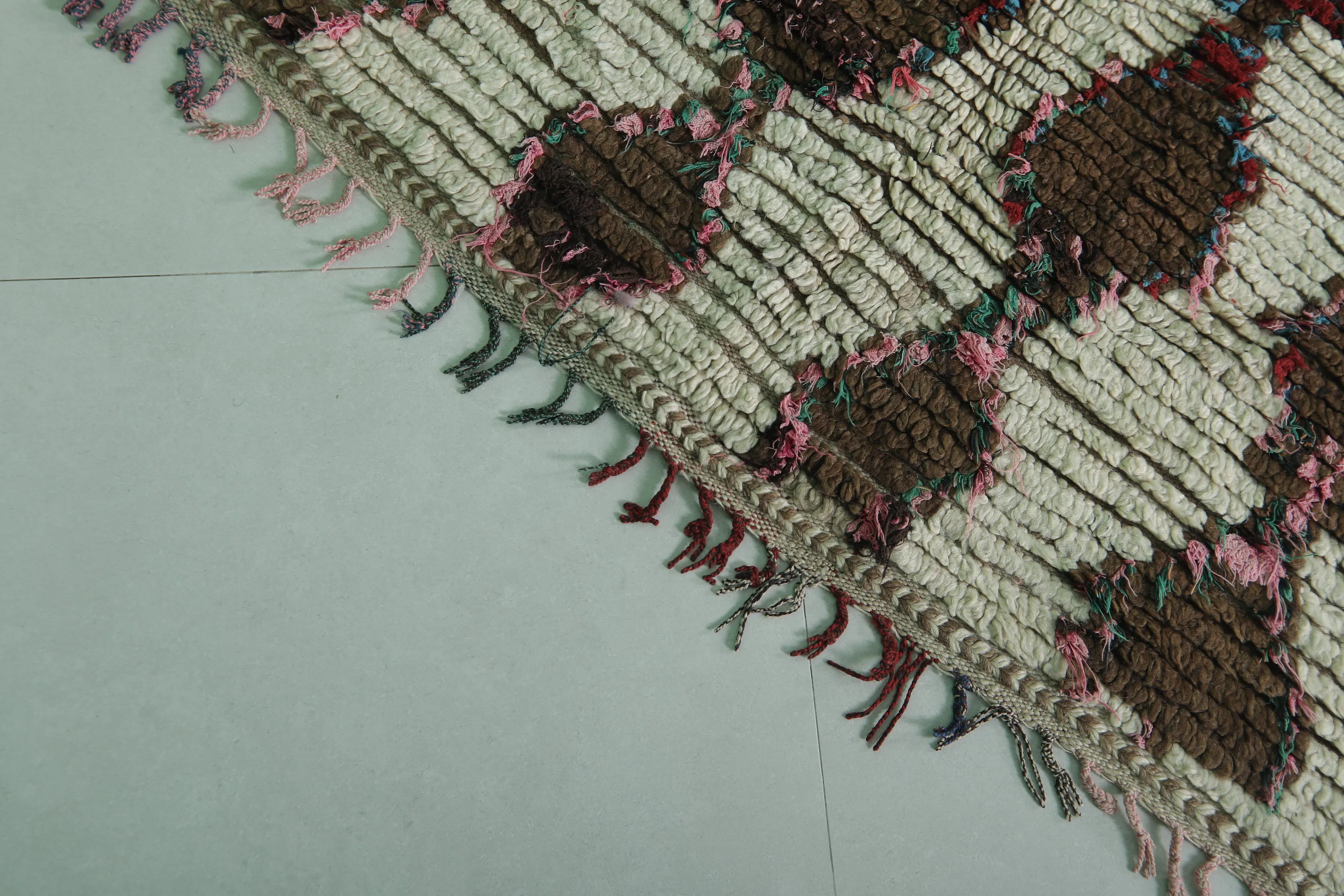 Vintage Berber Rug 5.1 X 7.8 Feet – Handwoven Moroccan Carpet