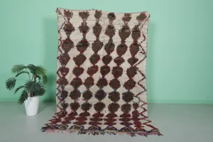 Vintage Berber Rug 5.1 X 7.8 Feet – Handwoven Moroccan Carpet