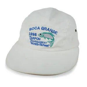 Vintage Boca Grande Fishing Tournament Hat White (1998)