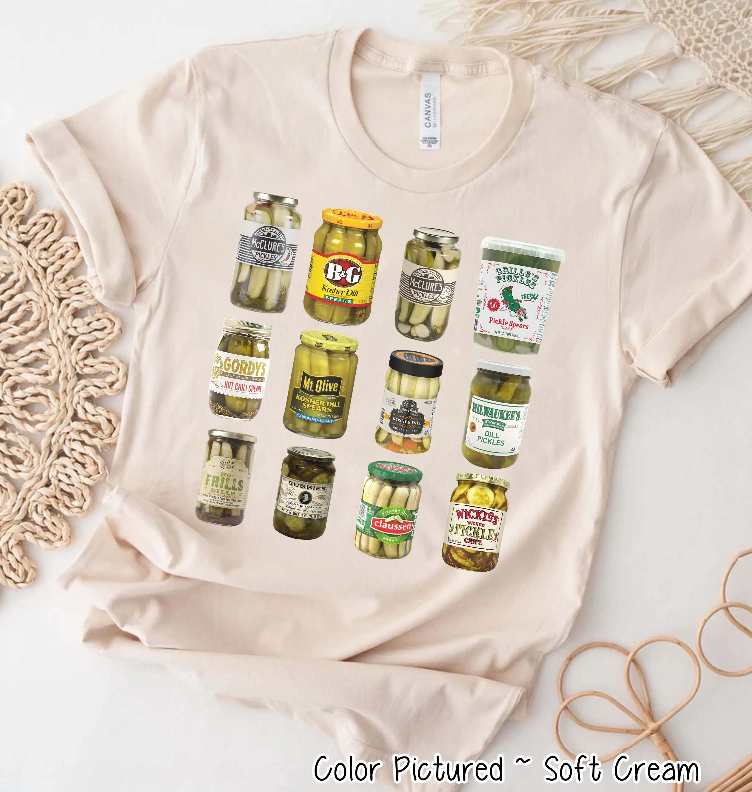 Vintage Canned Pickles Fun Fall Tee