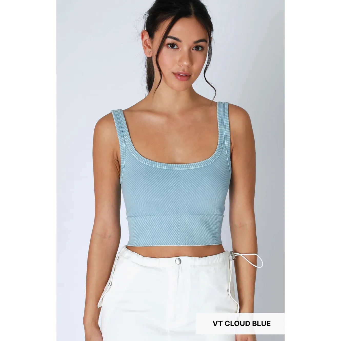 Vintage Chevron Crop Top