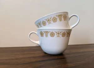 Vintage Cotelle Butterfly Gold Pattern- set of 3
