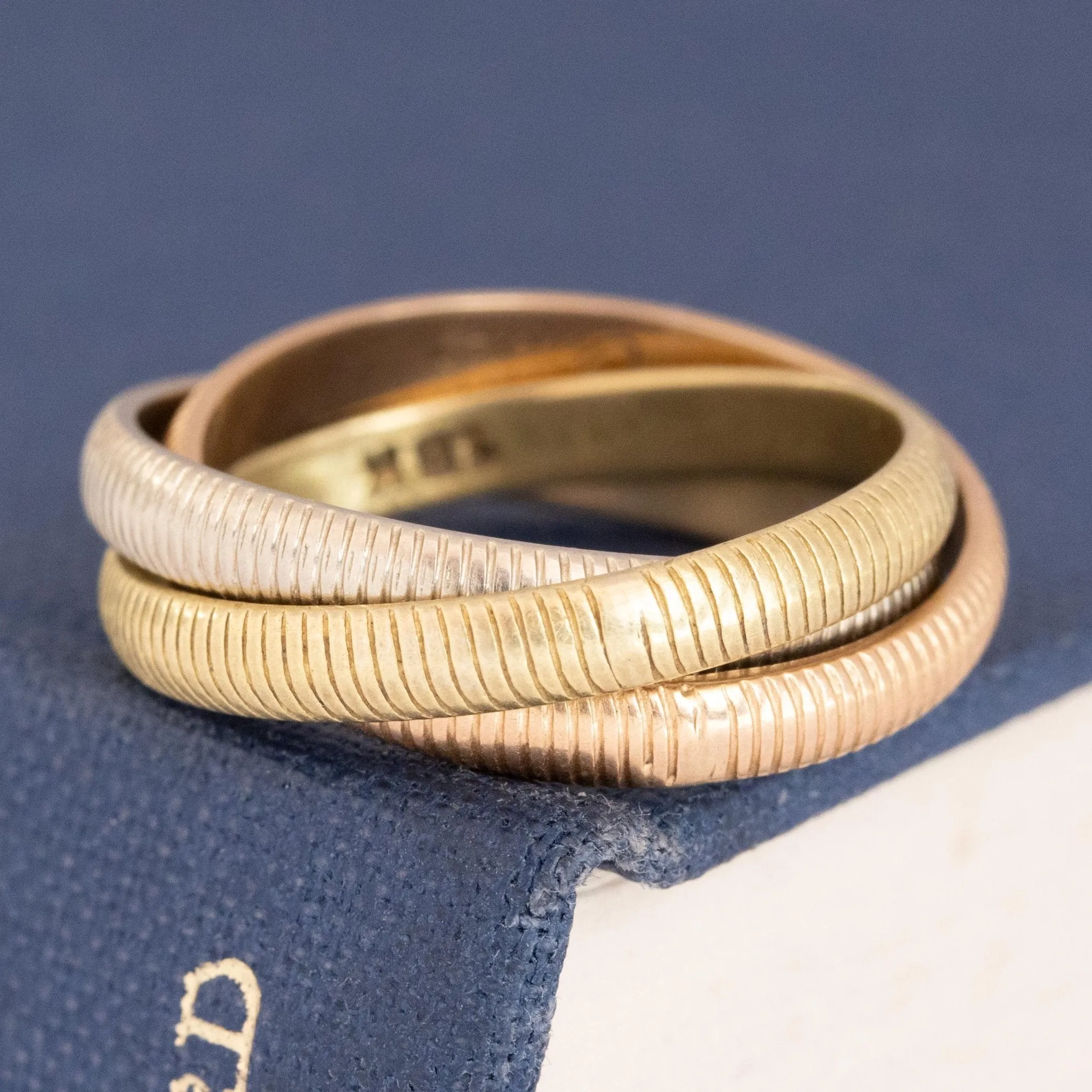 Vintage Fluted Trinity Ring by Cartier