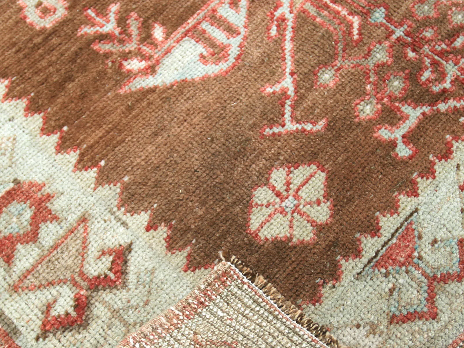 Vintage Turkish Oushak Rug - 3'6" x 4'7"
