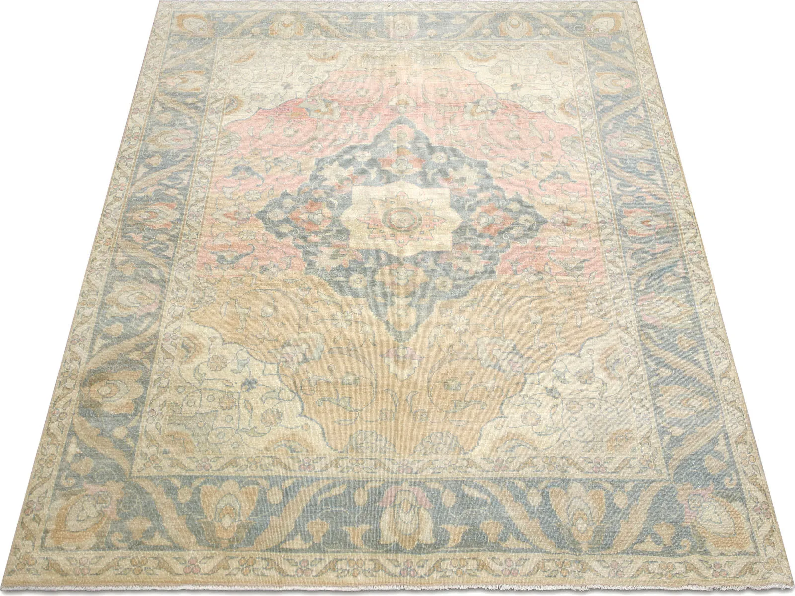 Vintage Turkish Oushak Rug - 6'2" x 8'