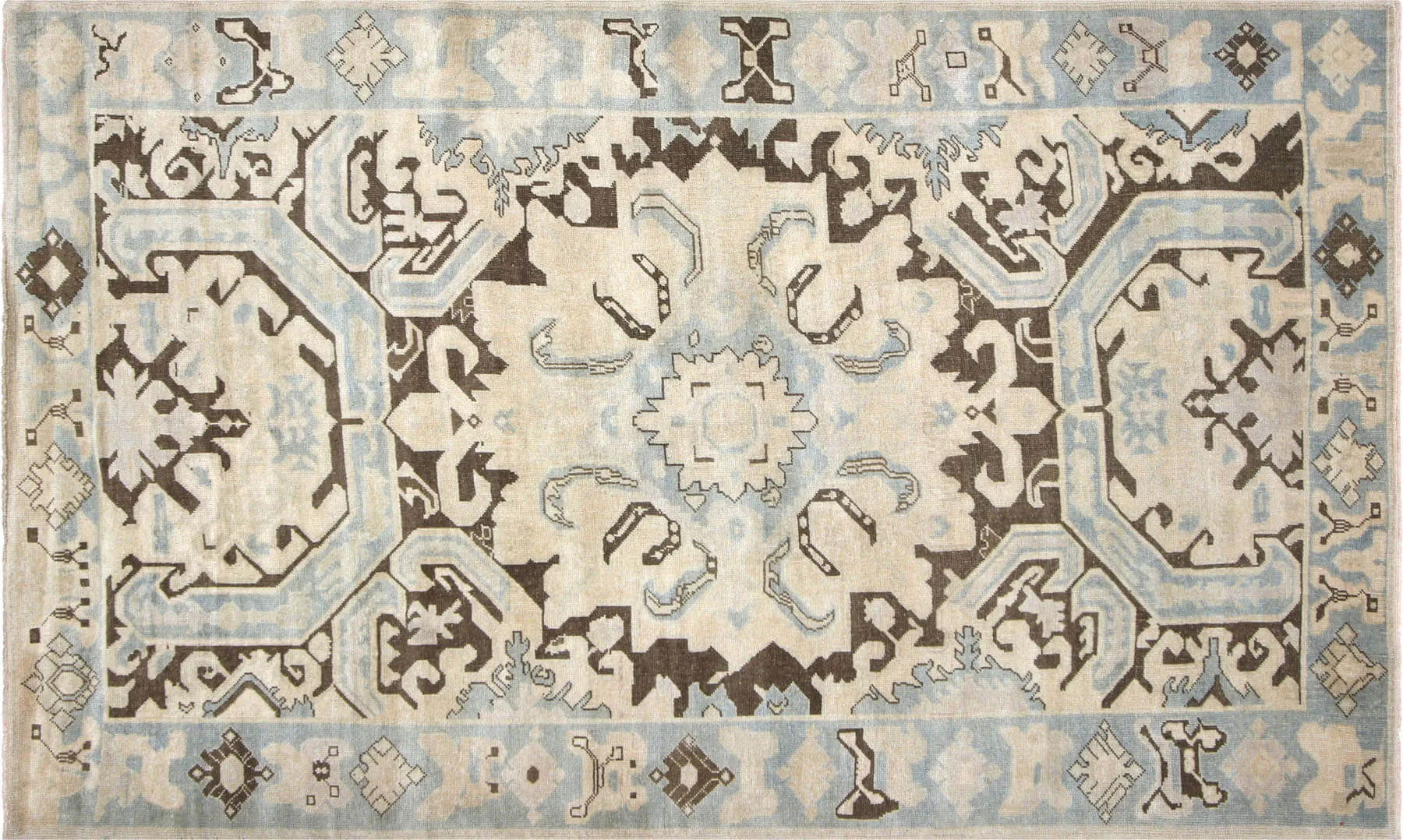 Vintage Turkish Oushak Rug - 6'3" x 10'4"