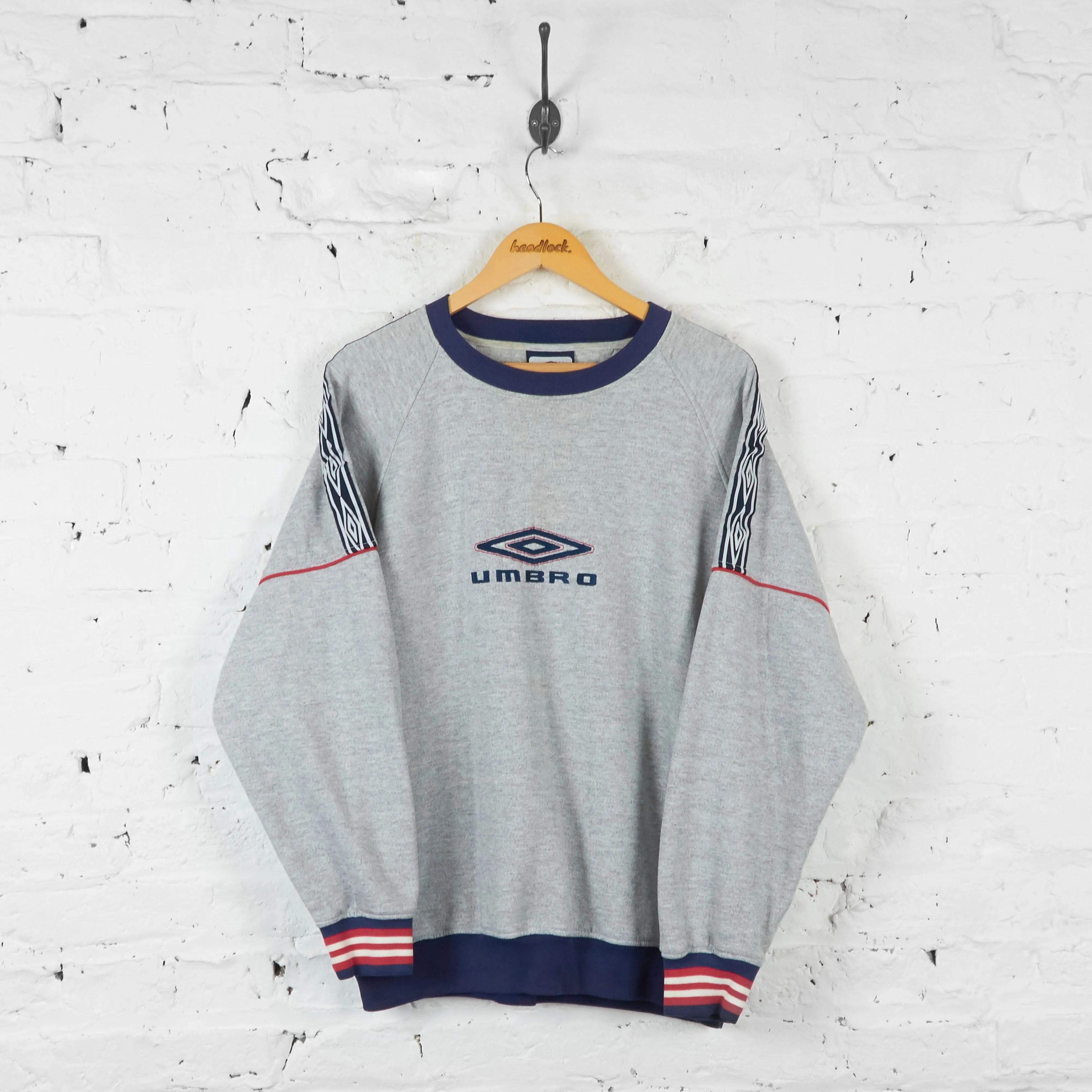 Vintage Umbro Sweatshirt - Grey - L