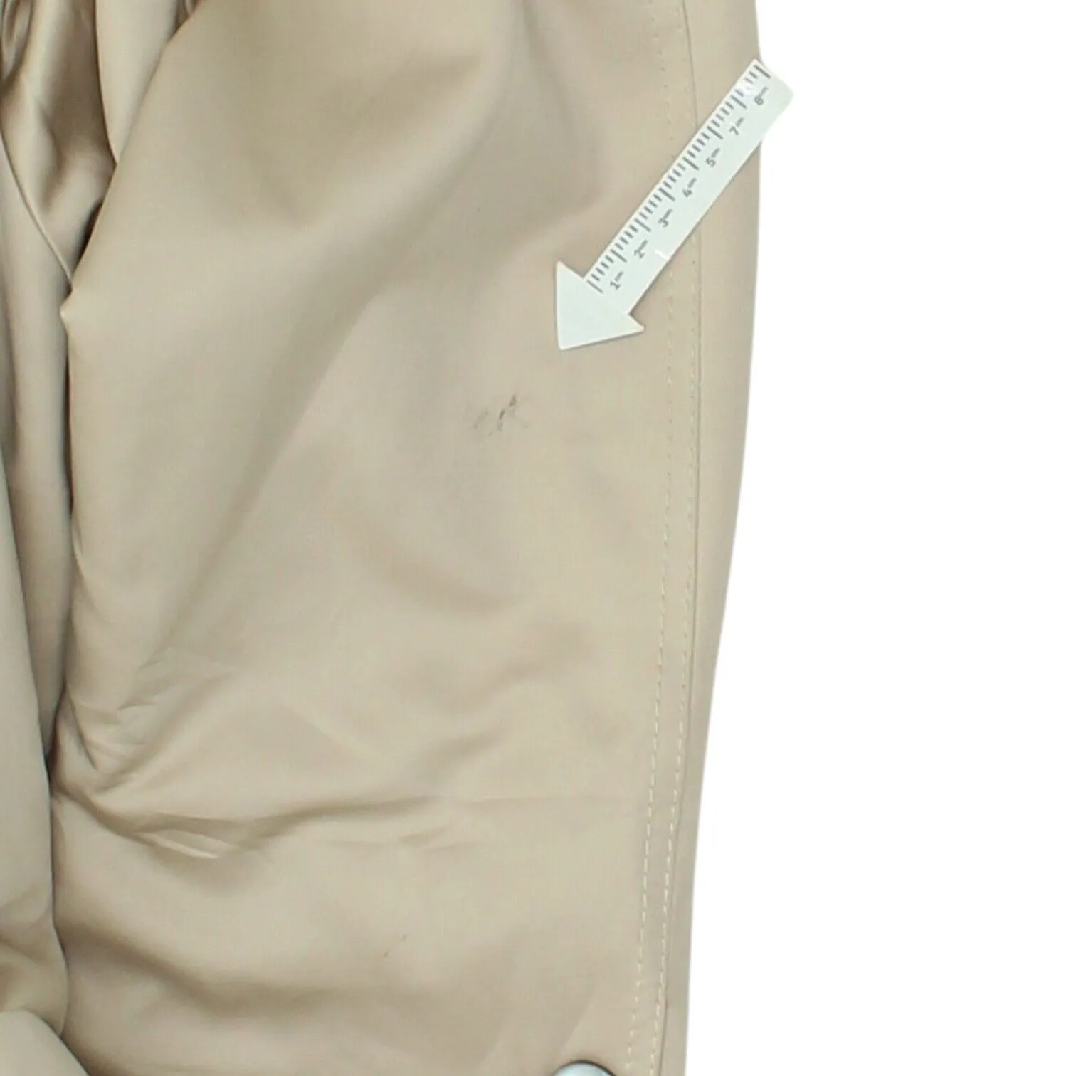 Vintage Womens Beige Overcoat | Faux Fur Lined High End Luxury Jacket VTG