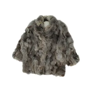 Vintage Womens Fur Jacket | Grey High End Luxury High End Coat Elegant Overcoat