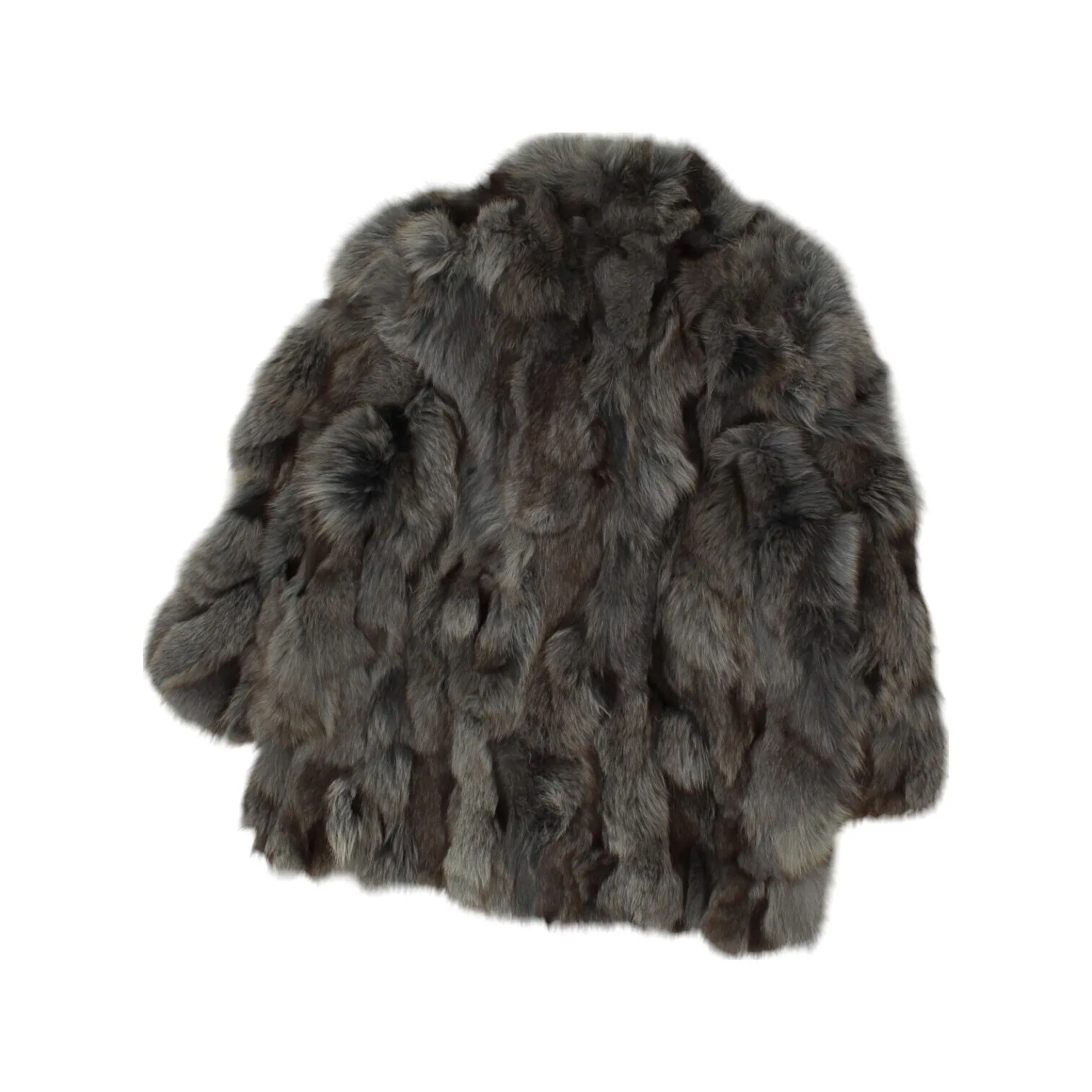 Vintage Womens Fur Jacket | Grey High End Luxury High End Coat Elegant Overcoat