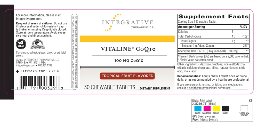 Vitaline COQ10 100 mg Chewable Tropical Fruit
