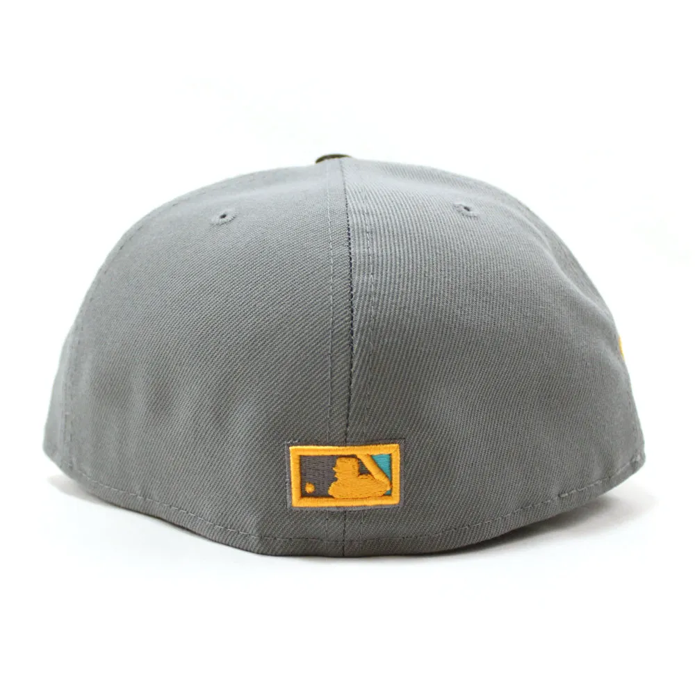 Washington Nationals 2018 AllStar Game New Era 59Fifty Fitted Hat (Glow in the Dark Storm Gray Black Visor Teal Under Brim)