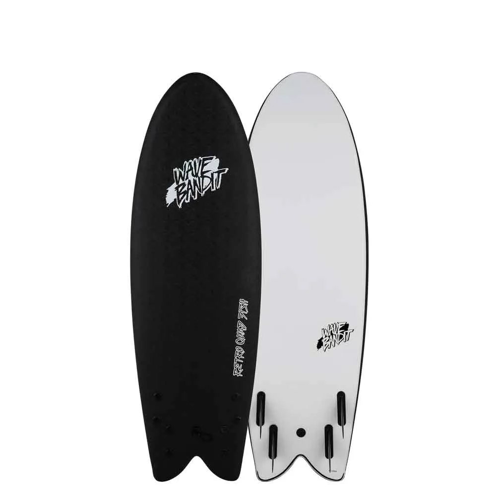 Wave Bandit Retro Fish 5'8 Quad Soft Surfboard