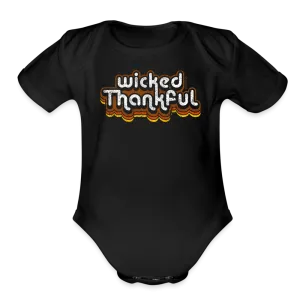 Wicked Thankful Retro Thanksgiving Infant One Piece