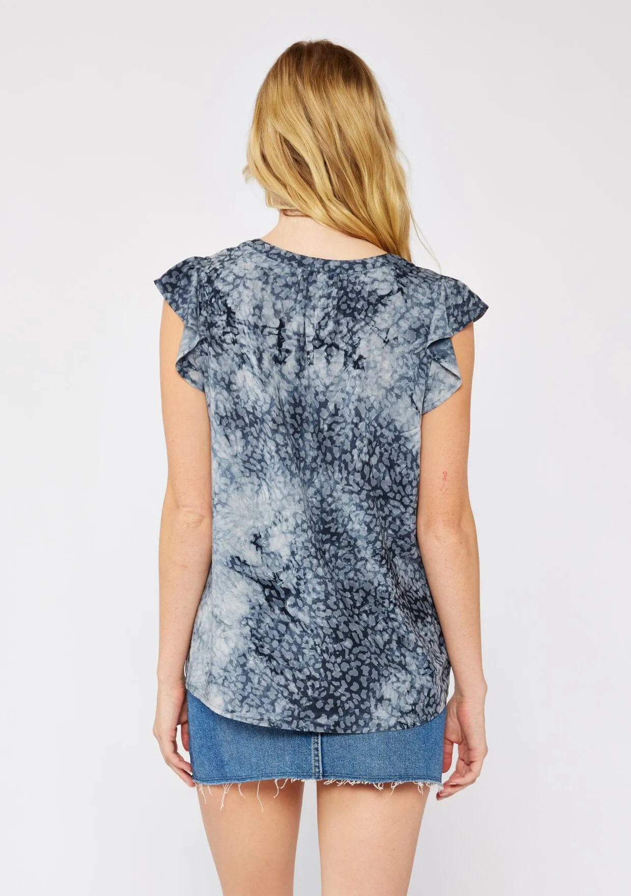 Wild Sky Ruffle Top