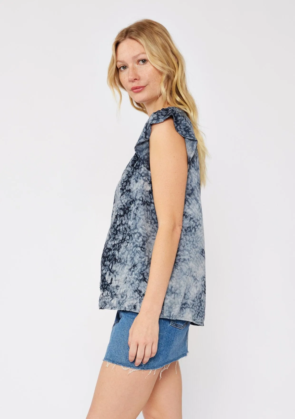 Wild Sky Ruffle Top