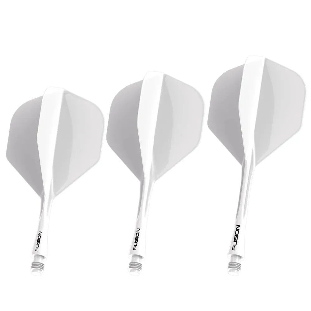 Winmau Fusion Integrated Flight & Shaft White