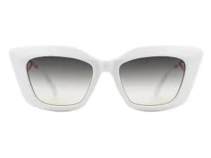 WOMEN BOLD RETRO SQUARE FASHION CAT EYE SUNGLASSES