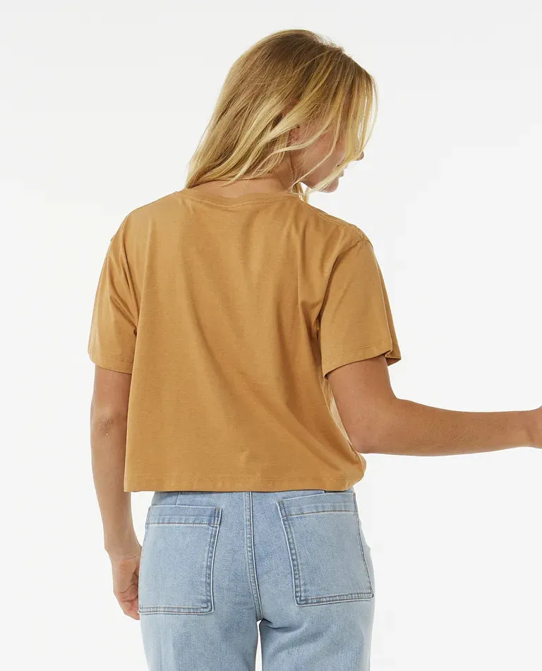 Women's Block Party Crop Tee
