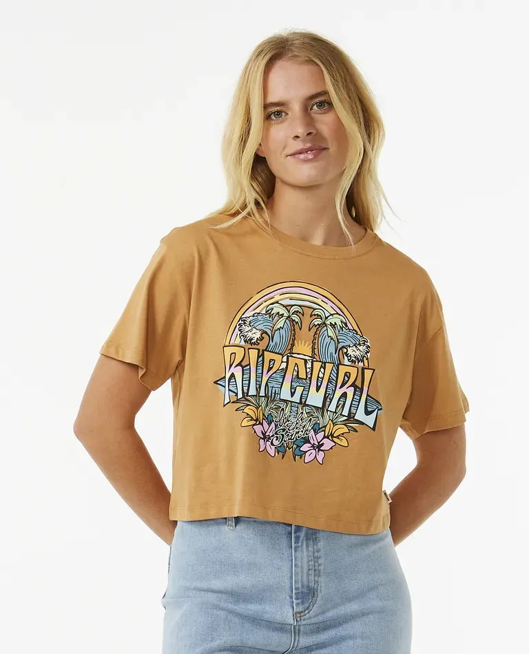 Women's Block Party Crop Tee