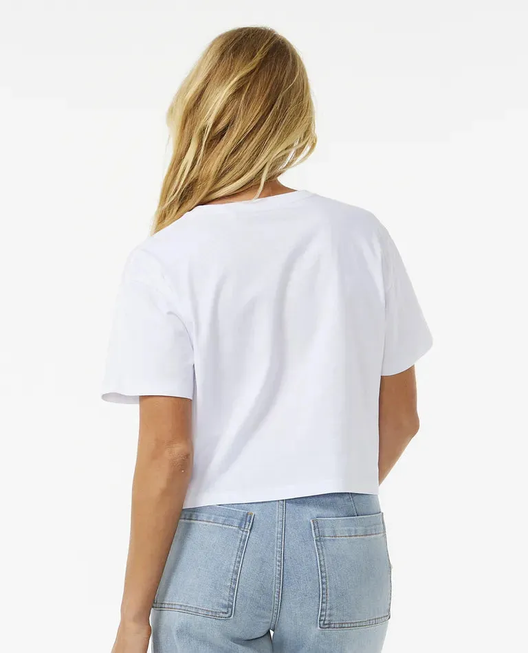 Women's Block Party Crop Tee