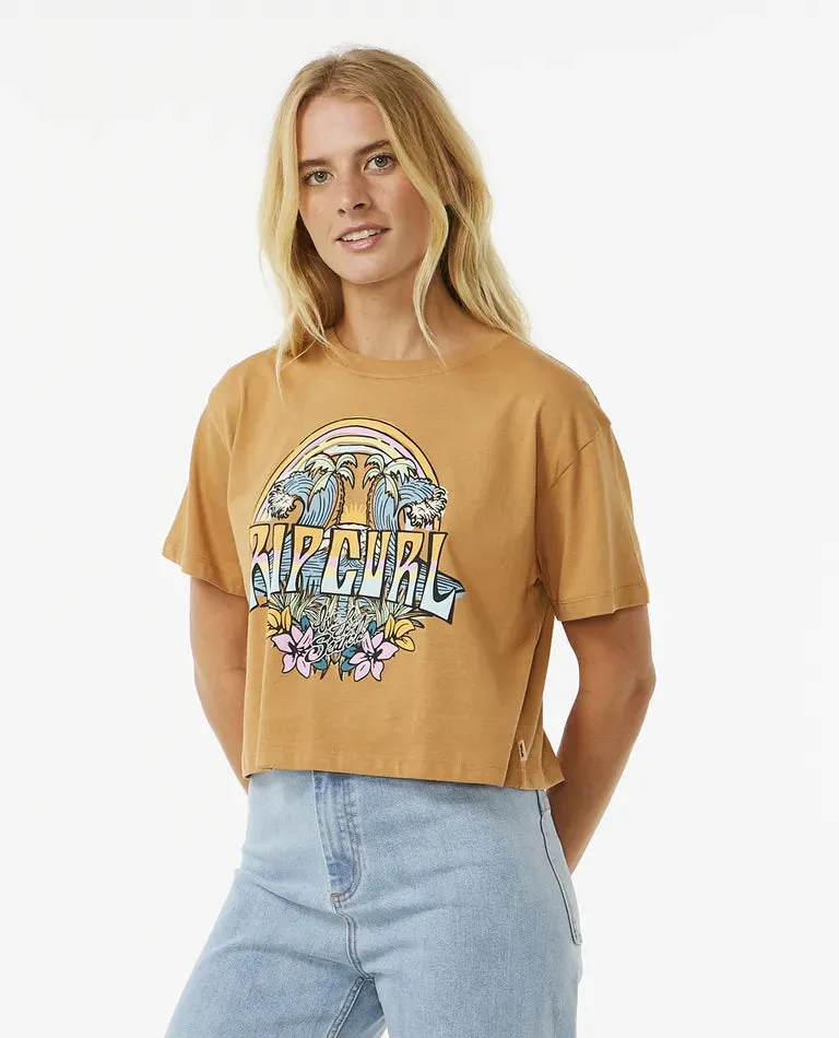 Women's Block Party Crop Tee