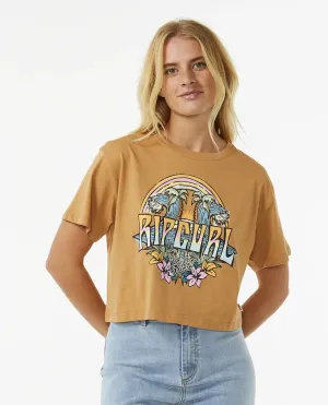 Women's Block Party Crop Tee