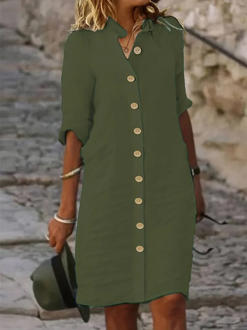 Women's Isabella Midi Dress: Casual and Simple