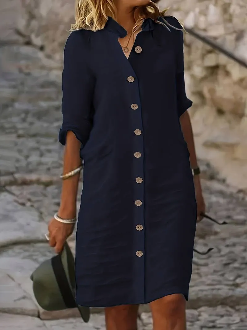 Women's Isabella Midi Dress: Casual and Simple