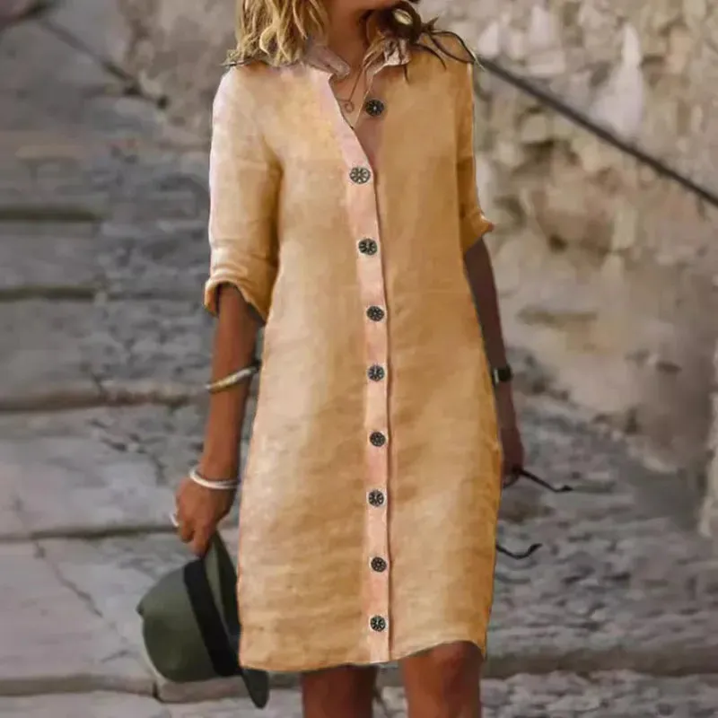 Women's Isabella Midi Dress: Casual and Simple