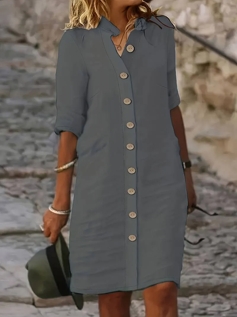 Women's Isabella Midi Dress: Casual and Simple