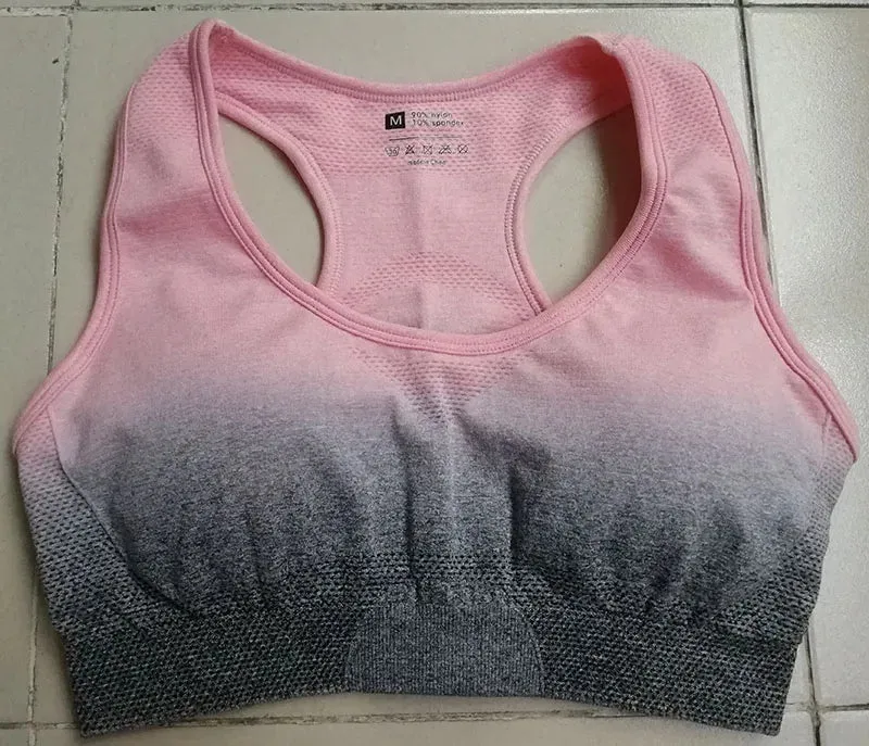 Women's Ombre Yoga Sports Bra